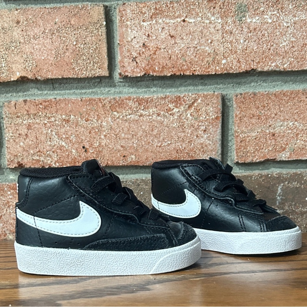 Nike Toddler Black and White High-Top Sneakers